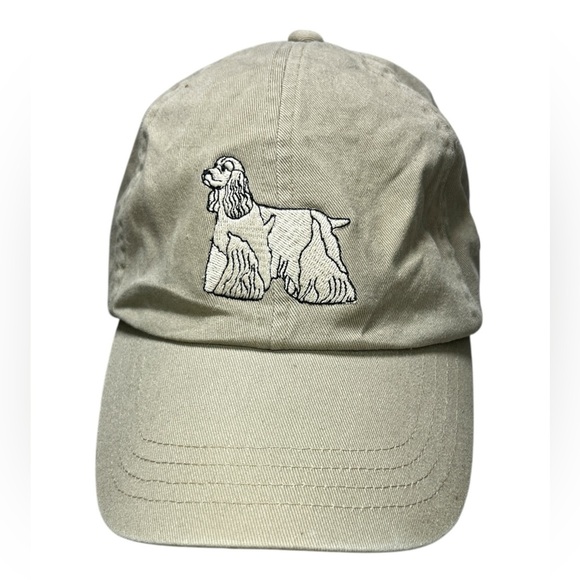 L.L. Bean Other - L.L.Bean Vintage Cocker Spaniel Embroidered Dog Dad Adjustable Cotton Hat
